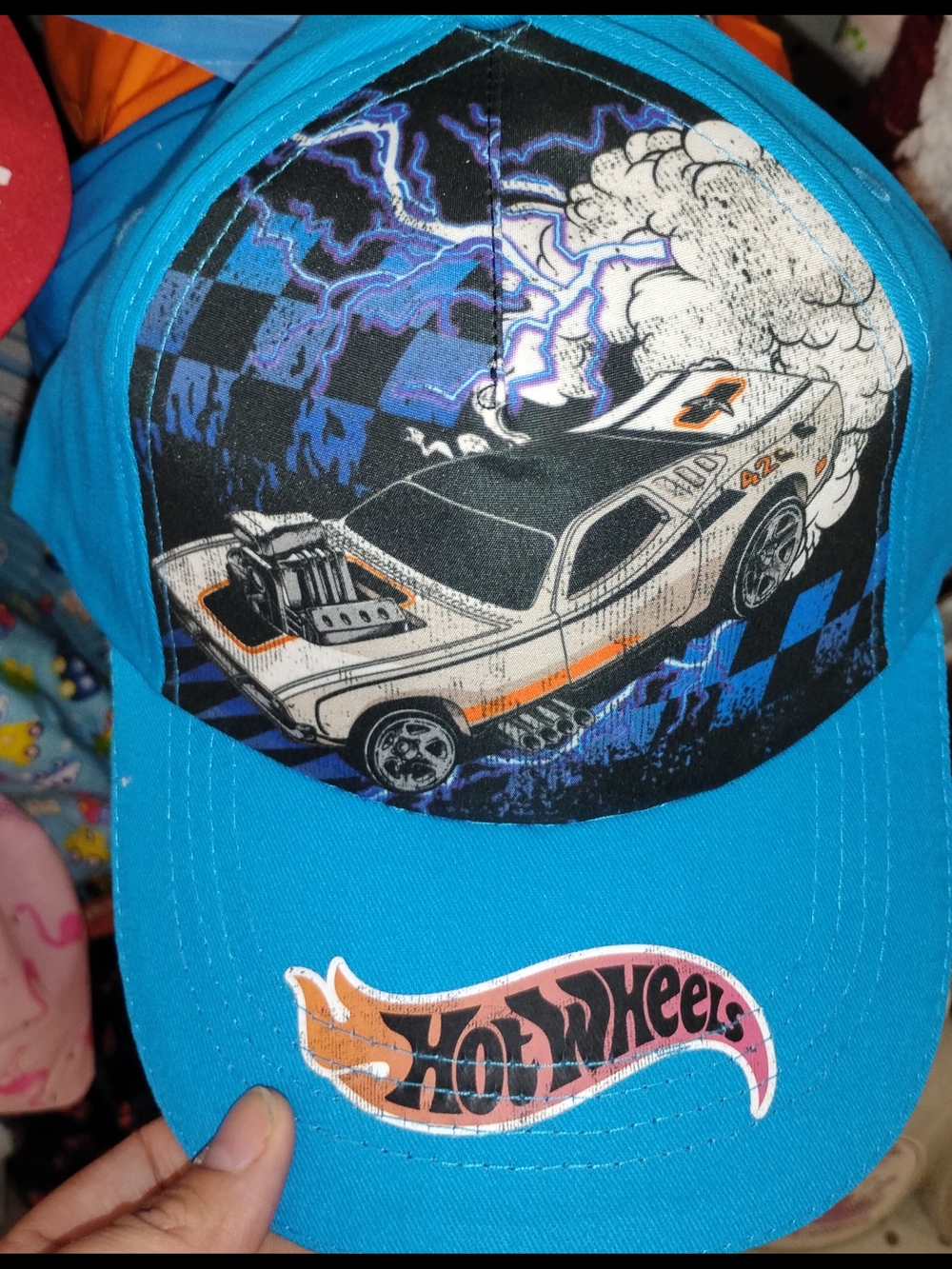Kids' Boys' Hot Wheels Race Car Blue Hat